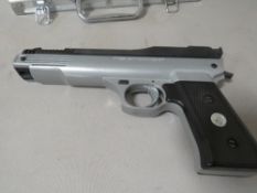 A Wembley Nemesis air pistol in hard shell case