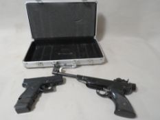 A R072 CAL.177 air pistol plus another (2)