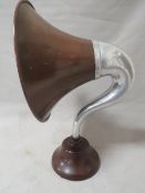 A vintage bakelite BTH gramophone horn (British Thomson Houston) circa 1920 approx. H 23