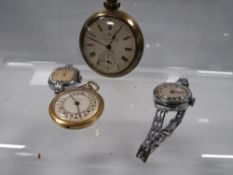 A collection of wrist and pocket watches