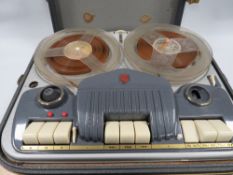 A vintage Phillips portable reel to reel player