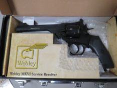 A Wembley MKVI.455 Co2 revolver air pistol