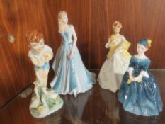 Royal Worcester figure 'Young Farmer' together with Doulton figure 'Cherie', Royal Worcester '