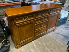 A modern cherrywood style sideboard W 166 cm