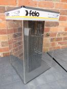 A shop display / point of sale advertising 'TELO' tool cabinet with key