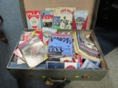 A collection of vintage Aston Villa football programmes from 1957 to the 1980s, together with a