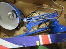 Two angle poise style lamps together with a table lamp (3)