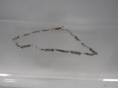 A hallmarked 9 carat white gold bracelet approx. weight 2.9g