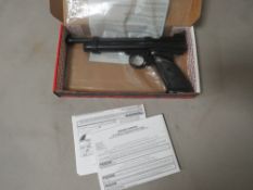 A boxed Crosman air power 2240 bolt action pistol