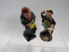 Two Royal Doulton Dickens figures - 'Fagin' together with 'Town Crier'