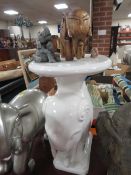 A assortment of large elephant figures