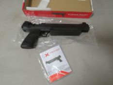 A boxed UX strike point pneumatic air pistol
