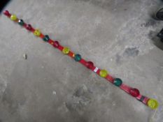 A circus light bar coloured lights