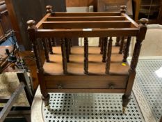 An Edwardian mahogany Canterbury W 52 cm