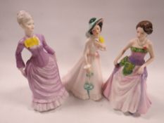A Royal Doulton figurine 'Julia', together with 'Jessica' and a Coalport figurine (3)