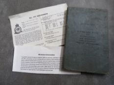 A WWII RAF LANCASTER GUNNER LOGBOOK - SERGEANT A. BELL, filled in from August 1944 to July 1945.