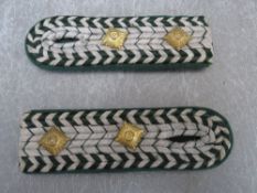 A PAIR OF GERMAN WW2 CUSTOMS OFFICIAL SHOULDER STRAPS (Water Ways - OBRR20LLSHIFFER)