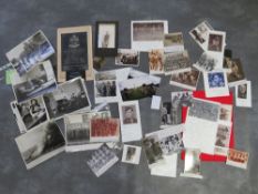 A COLLECTION OF WWI AND WWII INTEREST PHOTOGRAPHS, to include original press types etc.