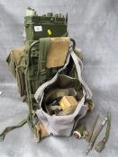A BRITISH ARMY 1970s MURPHY RADIO MANPACK A41, with spares bag