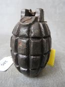 A WWI BRITISH No. 5 MILLS BOMB, rifle grenade (Inert)