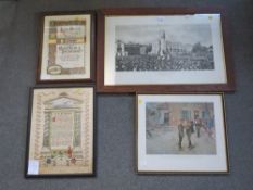 A LARGE PRINT OF L & N W RAILWAYMENS WAR MEMORIAL, unveiled by Field Marshall Earl Haig 21/10/