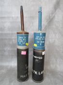 TWO 84mm BRITISH ANTI-TANK PRACTICE ROUNDS (2)