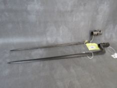 AN 1853 ENFIELD SOCKET BAYONET, and an 1867 Remington socket bayonet (2)
