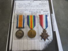 A WWI, 1914/1915 STAR MEDAL TIO, named to K 19164 JS. Algeo Stu. I. RN, along with a quantity of