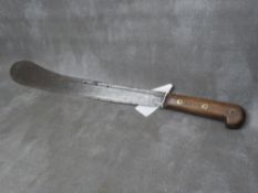 A WWI MACHETE, marked for 16th West Yorks Regiment, with WD stamp