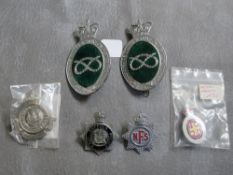 A COLLECITON OF POLICE RELATED BADGES, consisting of 2 Staffordshire & Stoke On Trent Constabulary