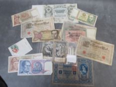 FOUR WW2 GERMAN DEATH CARDS, and a small quantity of German stamps and a quantity of world