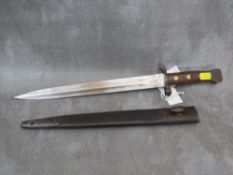 AN 1895 LEE METFORD BAYONET, in scabbard