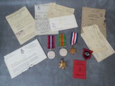 WW2 MEDALS AND PAPERWORK TO GDSM R.A. LAMBLEY GRENADIER GUARDS