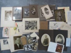 EPHEMERA AND PHOTOGRAPHS, all family related, with a quantity of 'Queens Own Hussars' items,