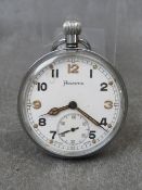 AN HELVETIA GSTP MILITARY POCKET WATCH A/F, marked P71369