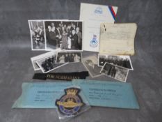 A COLLECTION OF ROYAL NAVY INTEREST DOCUMENTS AND PHOTOGRAPHS ETC., to include a group of late