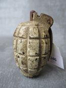 A WWII MILLS BOMB GRENADE 36, dated 1940 (Inert)