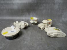 WWI INTEREST CRESTEDWARE CHINA, consisting of a Goss Royal Flying Corps vase, an Arcadian china '