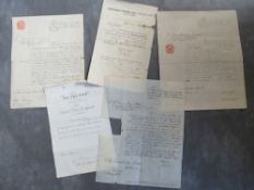 A COLLECTION OF VICTORIAN NAVAL DOCUMENTS RELATING TO JAMES ARMSTRONG 1878-1900, including a Royal
