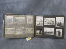 A WW2 GERMAN KRIEGSMARINE INTEREST PHOTOGRAPH ALBUM, including images of sailors in uniform, U