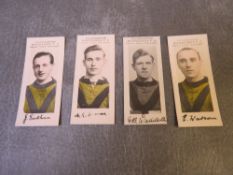 FOUR 1924 WOLVERHAMPTON WANDERERS PLAYERS PAULTON WOLVES & OFFICIALS FOOTBALL TRADE CARDS,