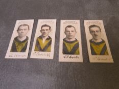 FOUR 1924 WOLVERHAMPTON WANDERERS PLAYERS PAULTON WOLVES & OFFICIALS FOOTBALL TRADE CARDS,