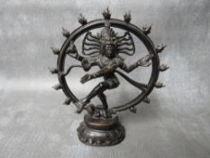 AN EASTERN BRONZE FIGURE OF SHIVA, South India, H 16.5 cm