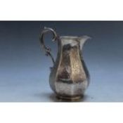 A HALLMARKED SILVER CREAM JUG BY JOHN TAPLEY - LONDON 1845, approx weight 218g, H 12.5 cm