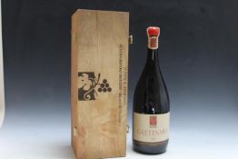 A DOUBLE MAGNUM BOTTLING OF BIANCHI GATTINARA DOC 1988, wax seal intact and in a wooden presentation