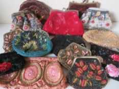 A COLLECTION OF TEN BUTLER AND WILSON HANDBAGS, various styles and sizes, together with four purses