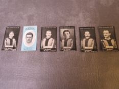SIX WOLVERHAMPTON WANDERERS 1910 COPES (5 X SOLACE, 1 X CLIPS) NOTED FOOTBALLERS FOOTBALL TRADE