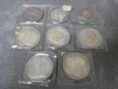 A COLLECTION OF QUEEN VICTORIA VEILED HEAD CROWNS, 1894, 1895 x 2, 1896, 1897, 1899 and 1900 x 2