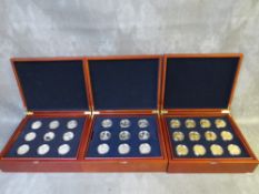 ROYAL MINT CASED SETS, consisting of 2008 90th Anniversary of WWI (in silver), 2008 History of The