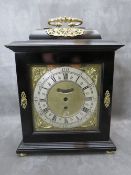A LATE 17TH CENTURY EBONISED BRACKET CLOCK CASE WITH DIAL PLATE BY WILLIAM WRIGHT LONDON, having fin